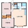 メゾンカルダス２ 2LDKの間取り