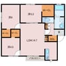 クラージュ双葉 3LDKの間取り