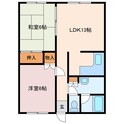 コーポプリムローズAの間取図
