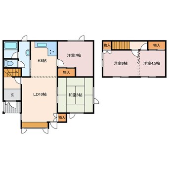 間取図 しらかば町6丁目一軒家