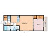 Indio北栄町 1LDKの間取り