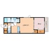 Indio北栄町 1LDKの間取り