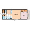 Indio北栄町 1LDKの間取り