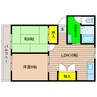 フォレスト（深谷市東方） 2LDKの間取り