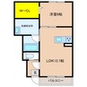 ヴィラコンフォート 1LDK+Sの間取り