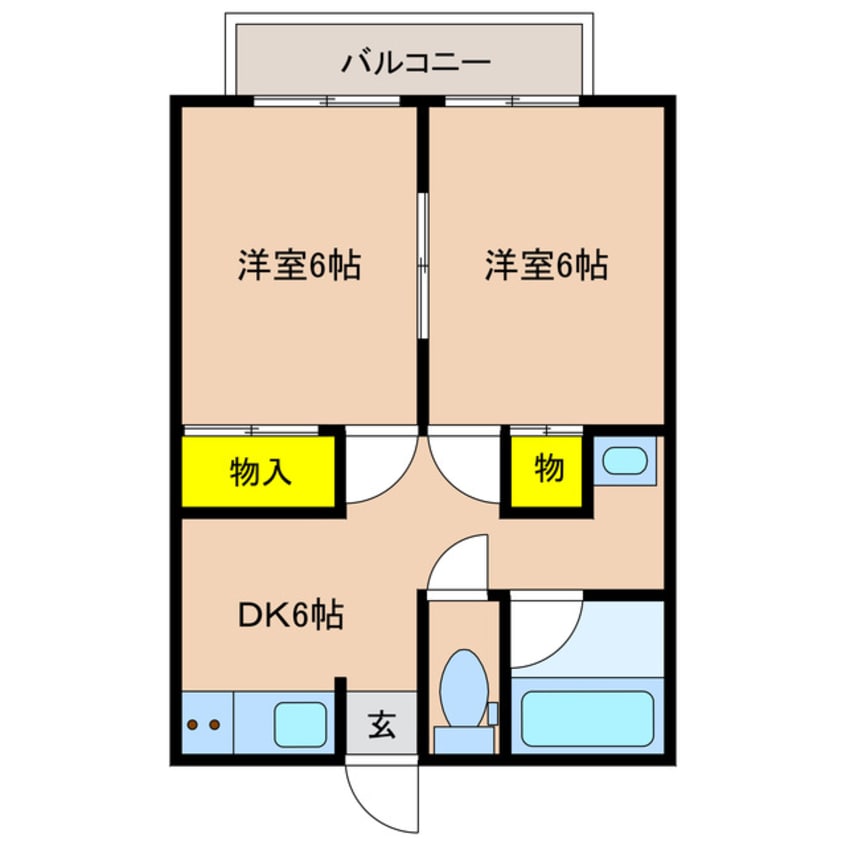間取図 グランハイツ桜木