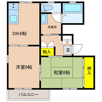 間取図 ハイツ桜木