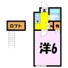 ベルトピア熊谷9　（熊谷市別府） 1Kの間取り