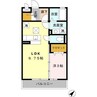ソフィアジョウエイ（熊谷市新堀新田） 1LDKの間取り
