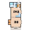 パークフロントＡ 1DKの間取り