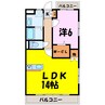Balpare Est  バルパレーエスト（深谷市東方） 1LDKの間取り