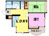 ANNEX002（熊谷市美土里町） 2LDKの間取り