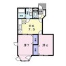 サニ－セトルⅡ（熊谷市新堀） 2DKの間取り