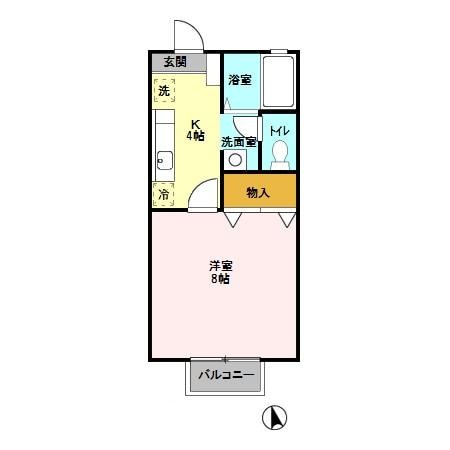 間取り図 カサグランデ（深谷市西島）