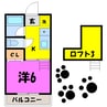 スカイウィング大里Ａ・Ｂ（熊谷市下恩田） 1Kの間取り