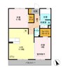 ミルダー ラオム（深谷市東方） 2LDKの間取り