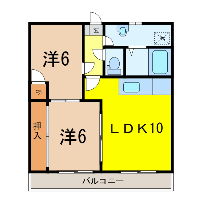 間取図 シャトレ山の手（深谷市上野台）