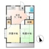 ユースフルホーム（熊谷市美土里町） 2DKの間取り