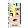 タマイハウス２（熊谷市美土里町） 1DK+Sの間取り