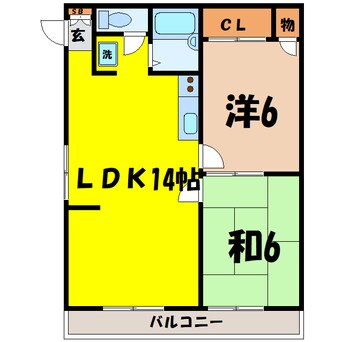 間取図 メゾン湊（熊谷市拾六間）