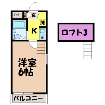 間取図 シティパレス深谷６A（深谷市栄町）