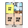 ペアシティ栗原 2DKの間取り