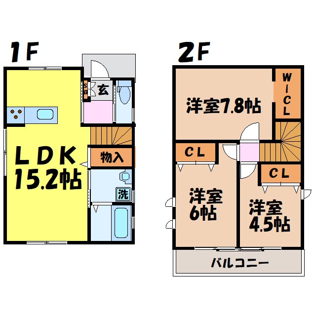 間取り図 バーベナ（深谷市東方町）