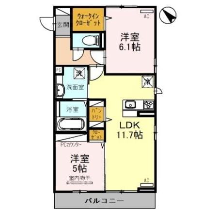 間取り図 ボヌール（熊谷市拾六間）