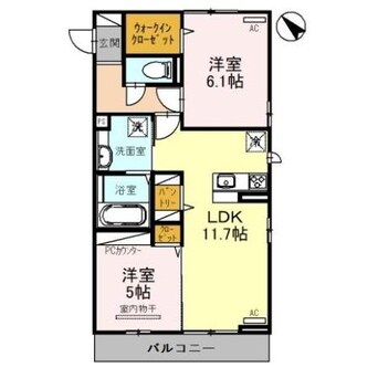 間取図 ボヌール（熊谷市拾六間）