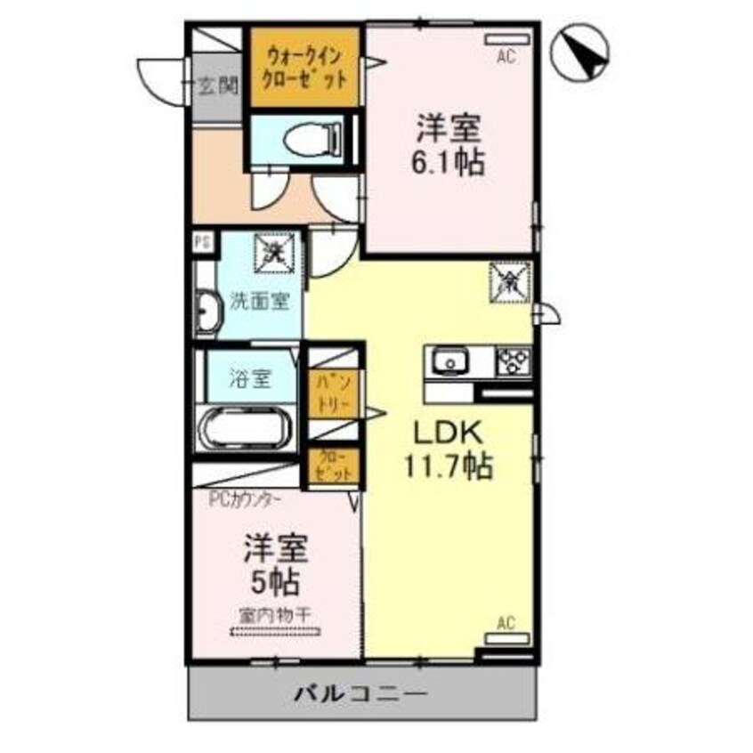間取図 ボヌール（熊谷市拾六間）
