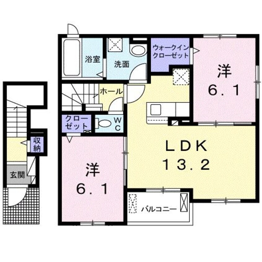 間取図 メゾン　ミモザⅢ