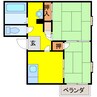 シンフォニータイム B （秩父市下宮地町） 2DKの間取り