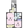 ラ・フェリーチェ　Ａ（深谷市東方） 2SKの間取り