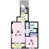 ラ・フェリーチェ　Ａ（深谷市東方） 2SKの間取り