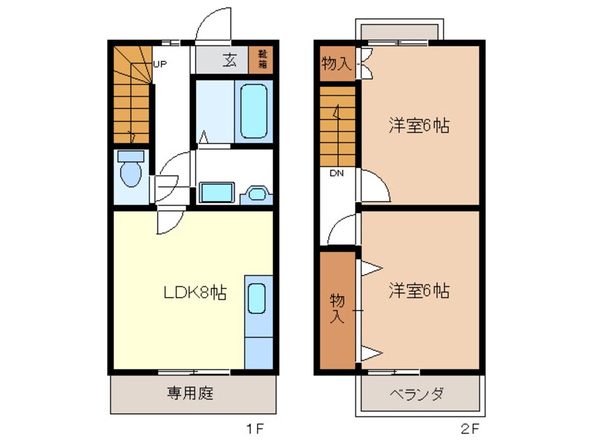 間取図 エルメゾネット