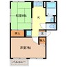 サンハイム結城 2Kの間取り