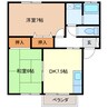 ウィステリア 2DKの間取り
