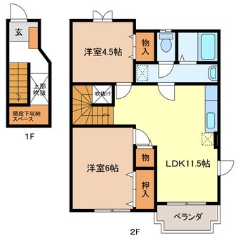 間取図 カ－サデュオ