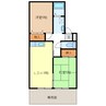 セジュールMONPAⅢ　Ａ･Ｂ･Ｃ棟 2LDKの間取り