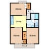 アーバンステージICHIKAWA　Ａ棟 3DKの間取り