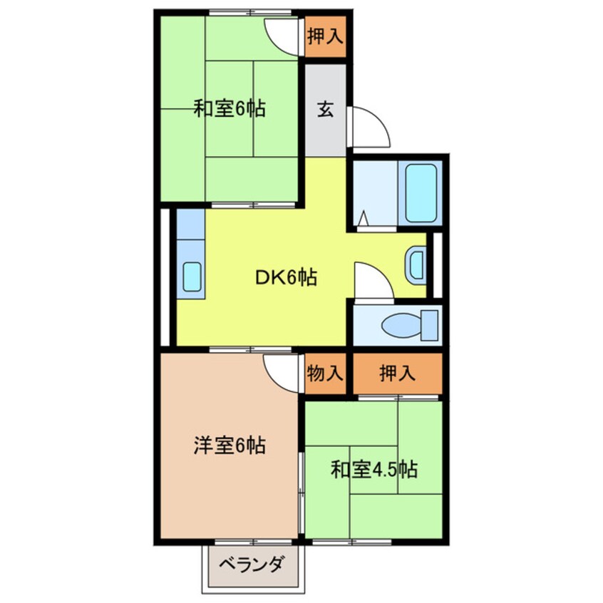 間取図 コーポファミリー