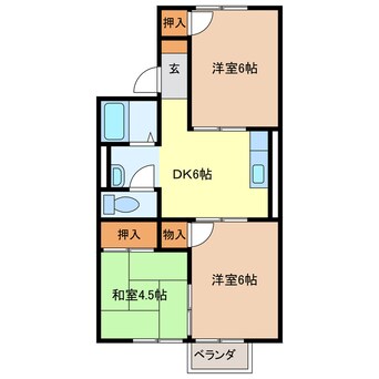 間取図 コーポファミリー