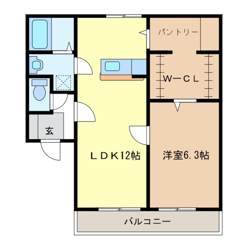 間取図 ホワイトピア米津