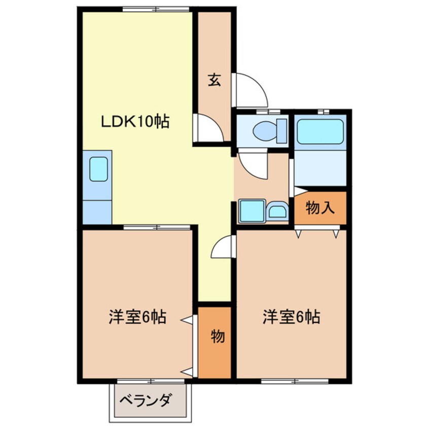 間取図 ハイユニＫ２