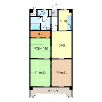 間取図 サニーハイツ