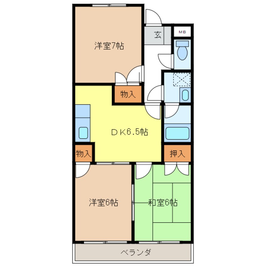 間取図 コーポＭ＆Ｉ