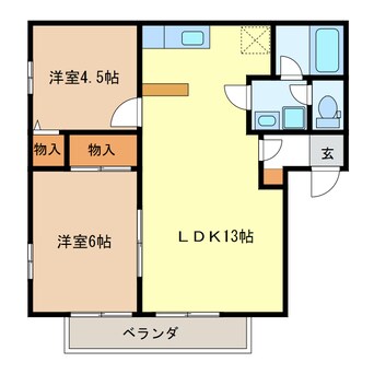 間取図 フリーエル　Ｃ