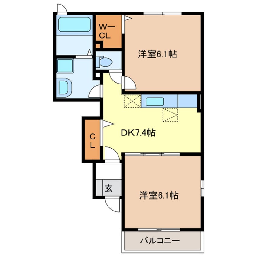 間取図 カーサ・フェリーチェ