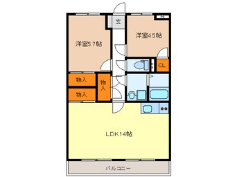 間取図 シャルムマスダⅢ