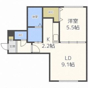 間取図 イーシティ山鼻